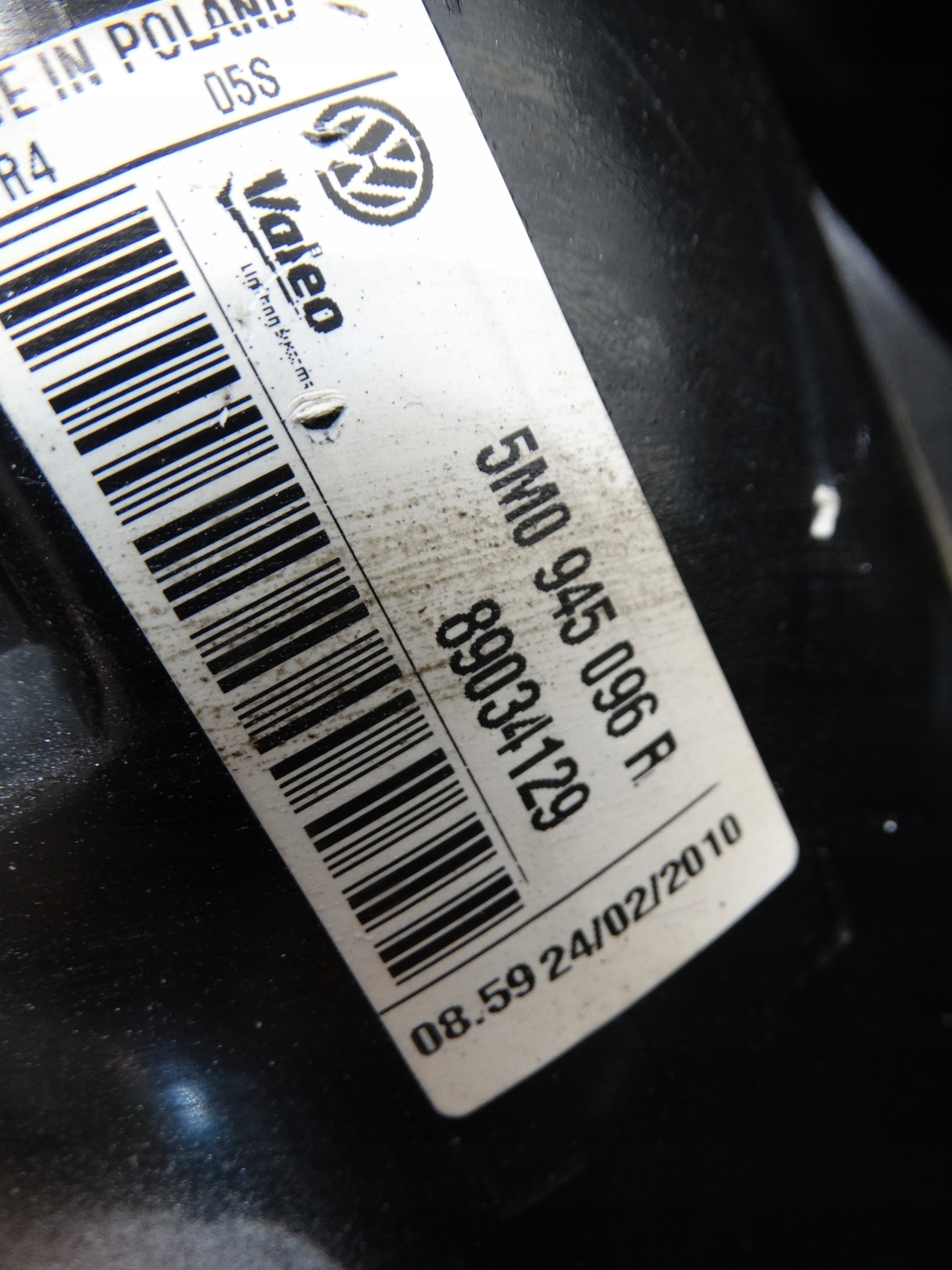 light right rear LED VW GOLF VI plus VALEO 5M0945096R