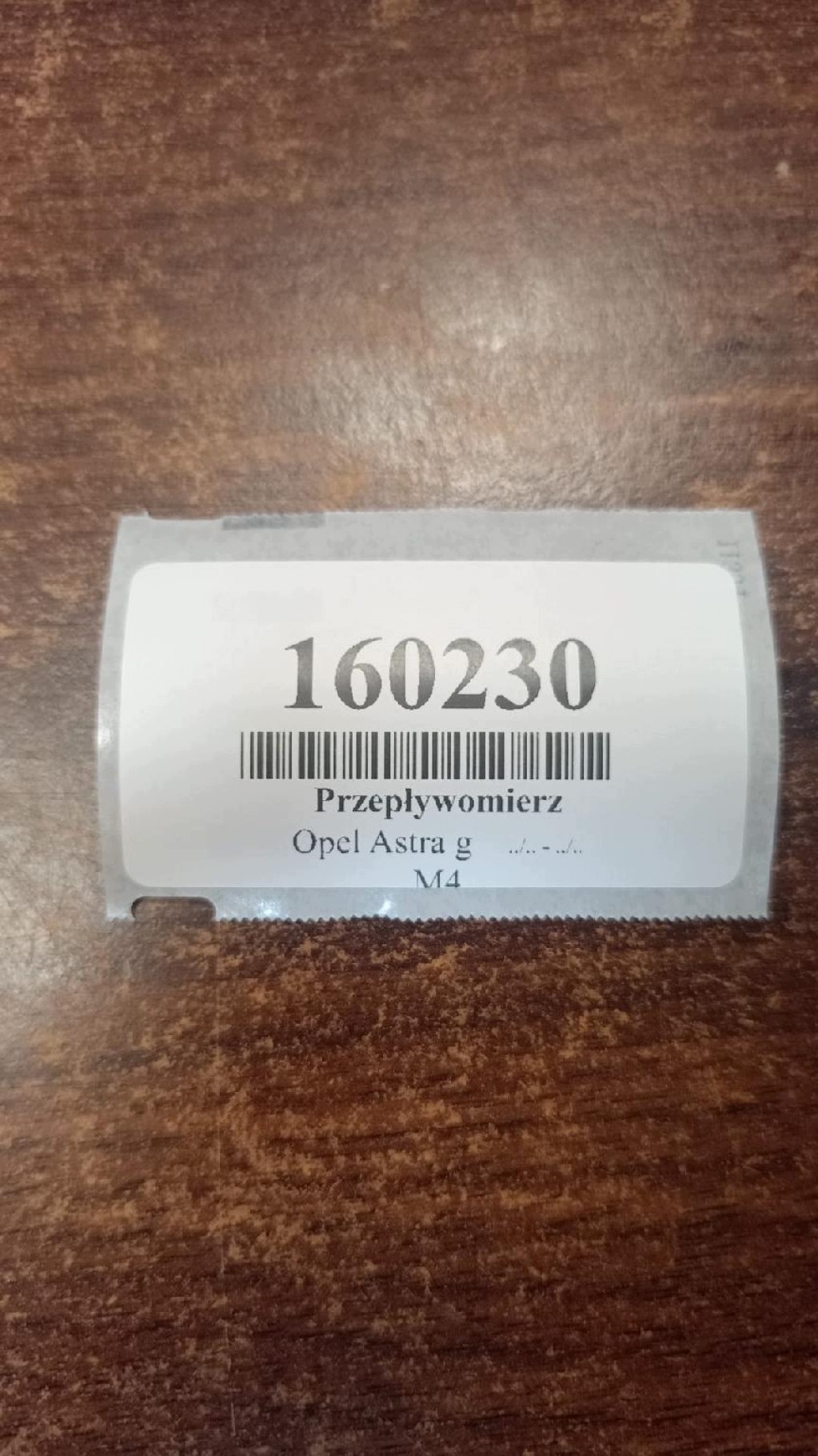 OPEL ASTRA G 1.7 D flow meter 0280218019