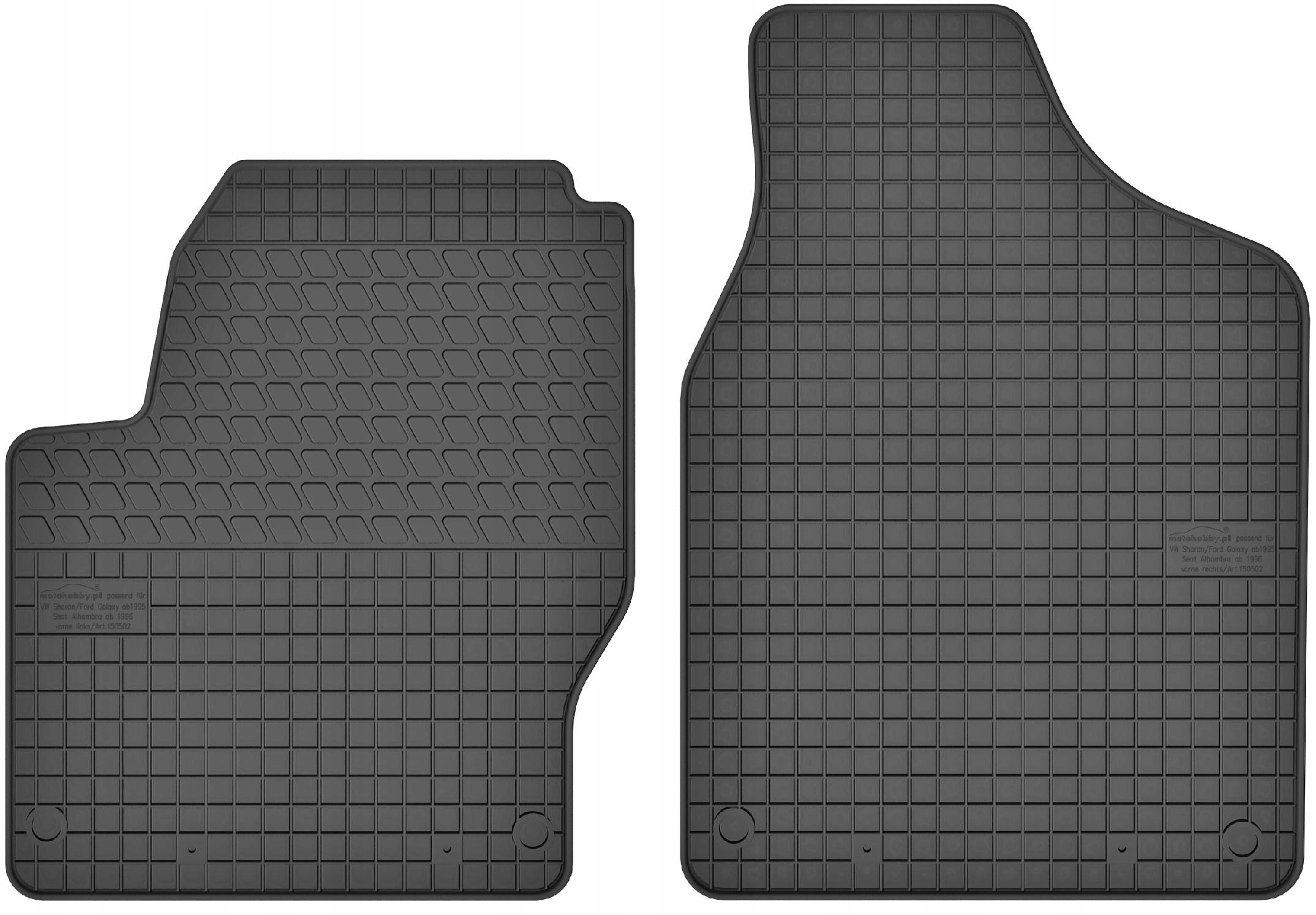 

Dywaniki gumowe przody do Ford Galaxy MK1