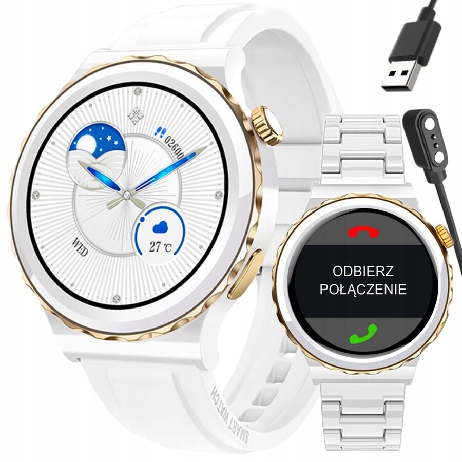 Dámsky Smartwatch Rubicon RNCE92 Vykonávanie Spojov, Keramika (sr038d)