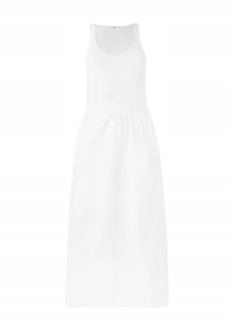 440ME Šaty z žerzeje, bílá, velikost XL