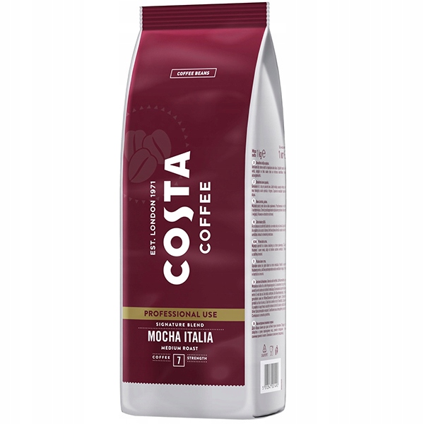Kawa Ziarnista Costa Signature Blend Mocha Italia 7 1KG Arabica Robusta Org