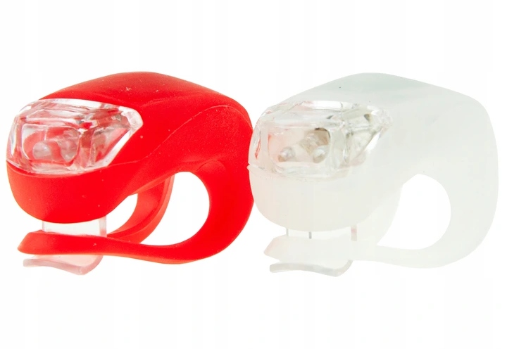 DIODOWA LAMPKA ROWEROWA LED PRZÓD TYŁ 2szt+BATERIE Kod producenta TWRRBG41516/S8D
