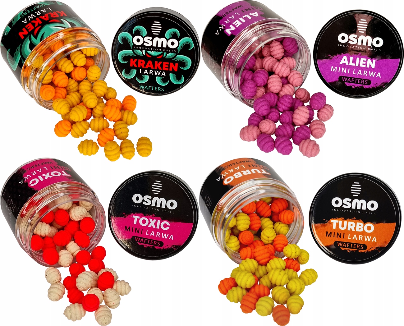 4x Osmo Larwa Wafters Kraken Alien Toxic Turbo
