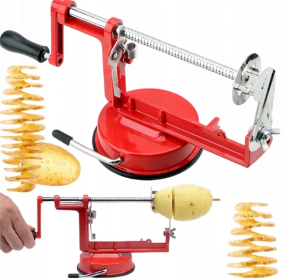 MASZYNKA DO CHIPSÓW ZIEMNIAKÓW WARZYW ZAKRĘCONA FRYTKA ZIEMNIAK SPIRALA