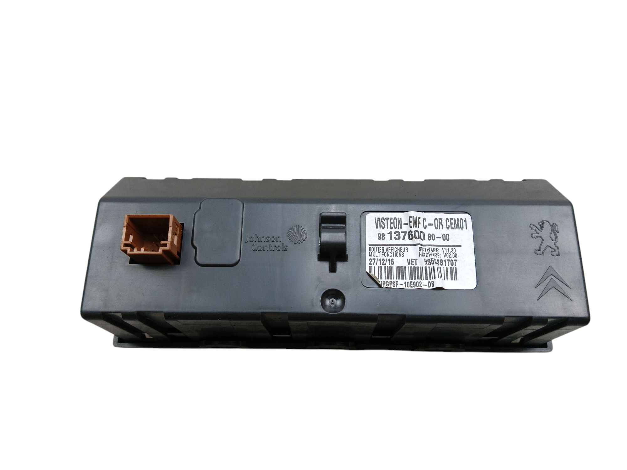 display RADIA clock PEUGEOT 301 CITROEN C-ELYSEE 9813760080