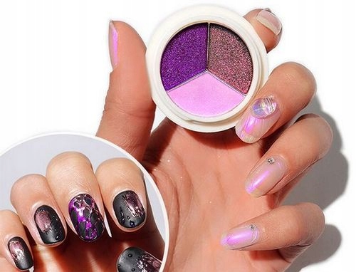 PYŁEK W TRZECH KOLORACH CHROM EFEKT LUSTRA AURORA Marka inna marka