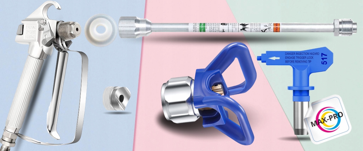 Przedłużka malarska 30 cm + 50 cm + Osłona Dyszy RAC X + GRATISY Pistolet Rodzaj inny