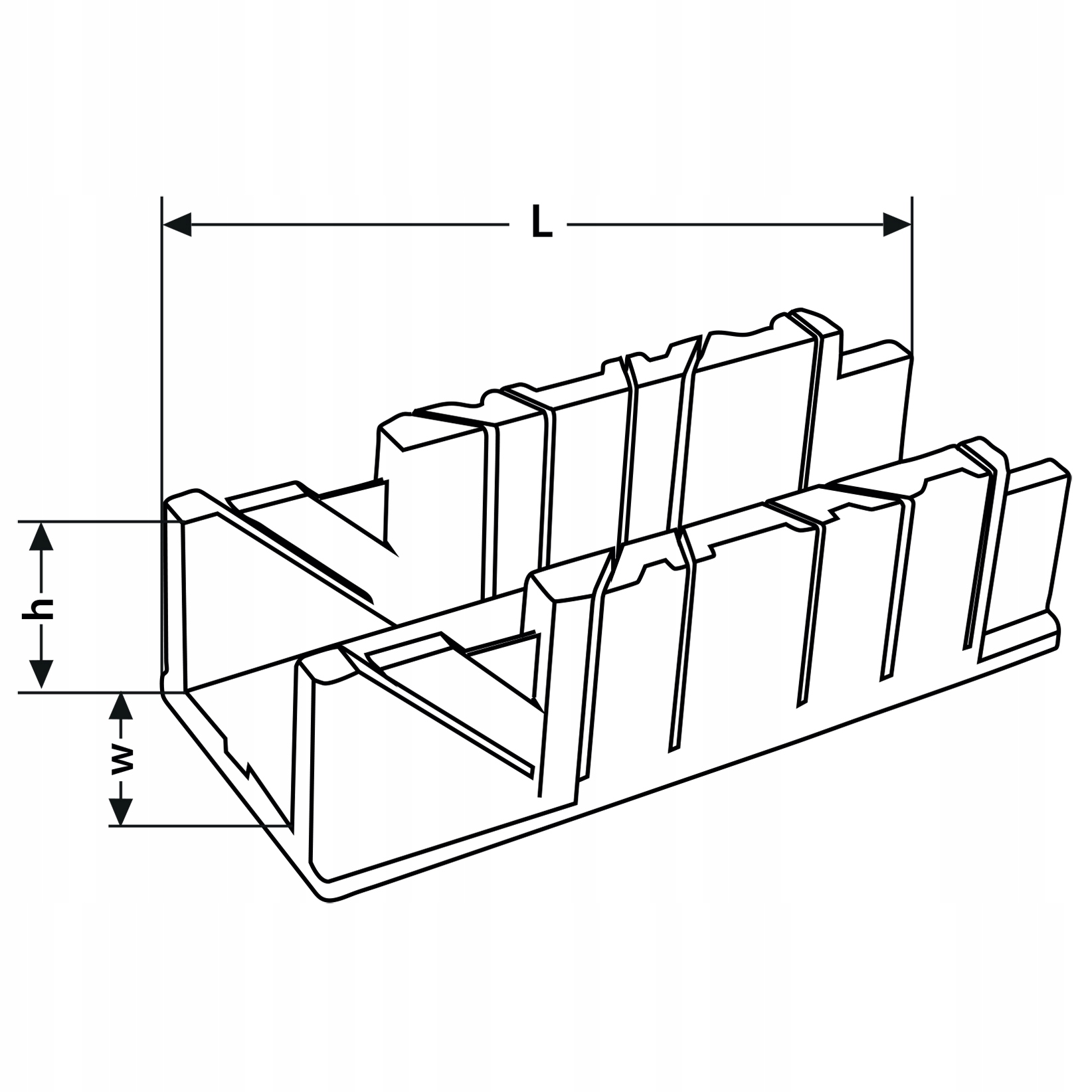 SKRZYNKA UCIOSOWA 2.5" 250X65X60 MM Marka Rexxer