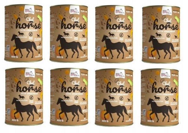 Syta Micha Mokra karma dla psa Koń z warzywami 8* 400g