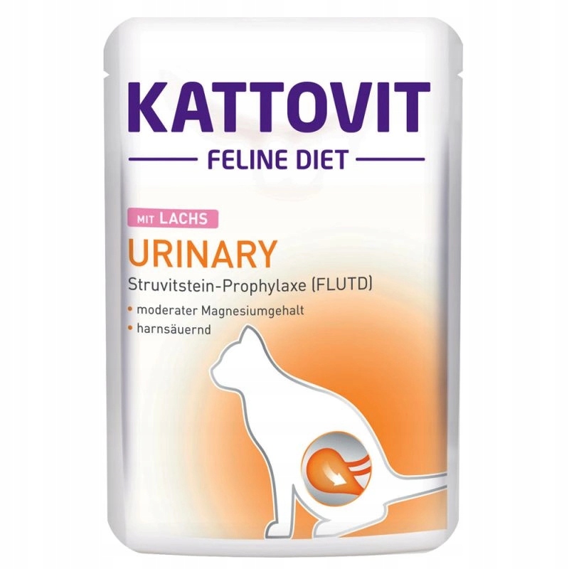 Levně 10 x Kattovit Urinary losos kapsička 85 g