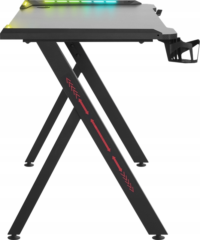 BIURKO DEFENDER IDOL RGB CZARNE GAMING — 23