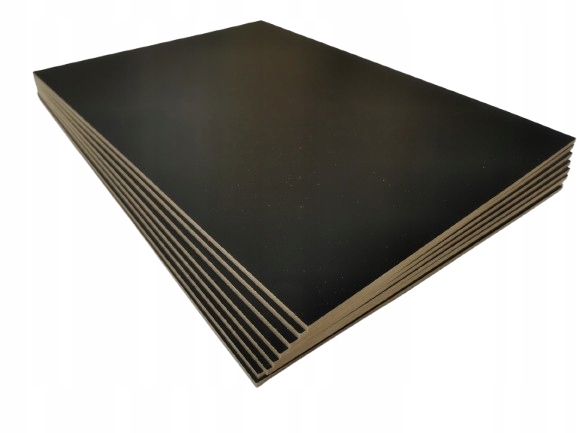 Formatki A4, 210x297mm Hdf czarna, laser, cięcia, Cnc, dekoracje 100 szt.