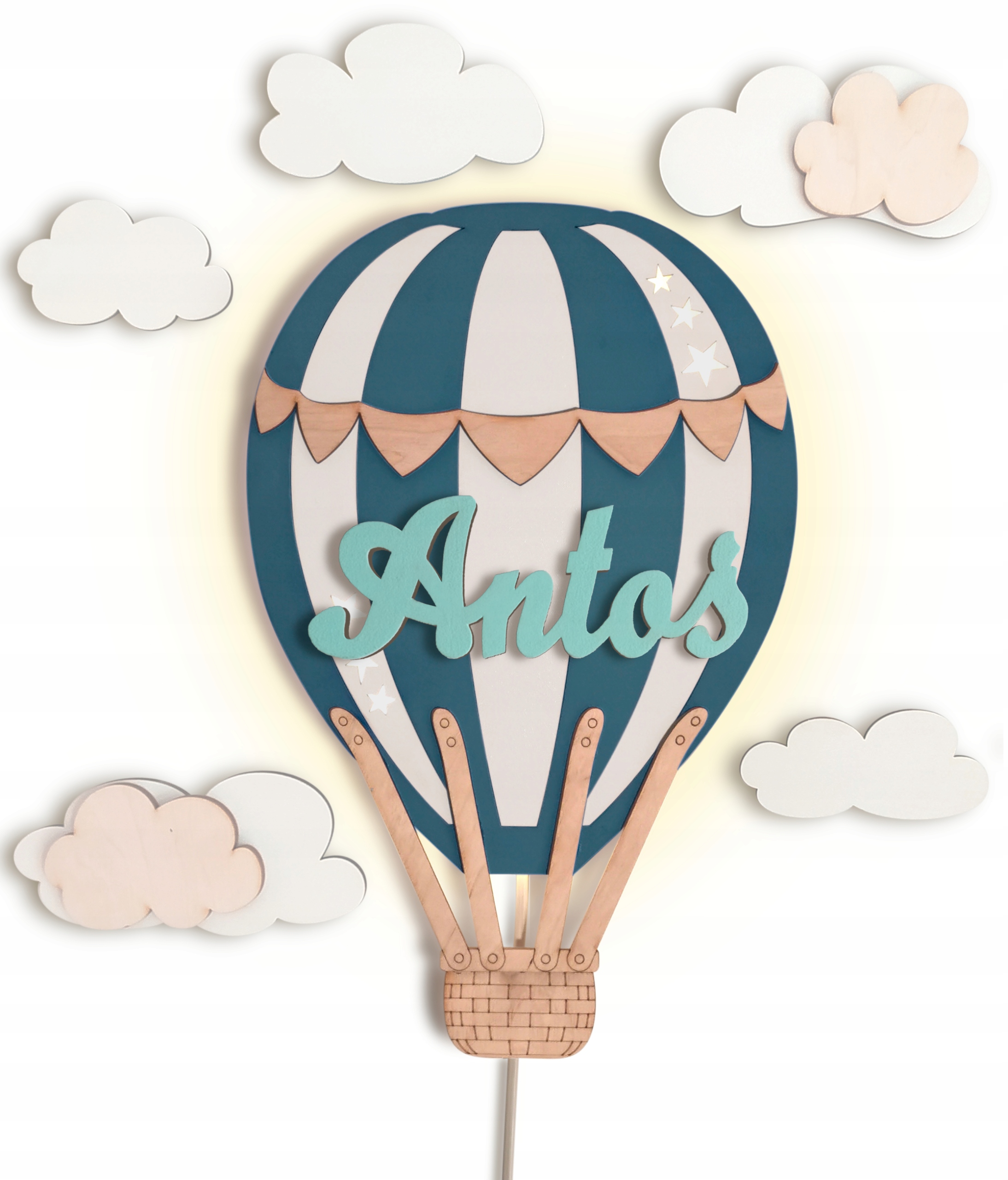 LAMPKA NOCNA LED BALON POWIETRZNY CHMURKI GRATIS Marka inna marka