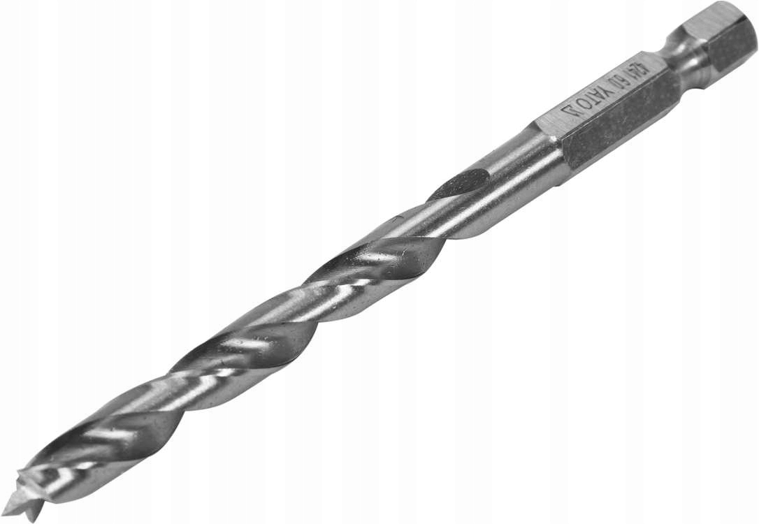 WIERTŁO DO DREWNA SKLEJKI HEX 1/4 SPIRALNE 6mm