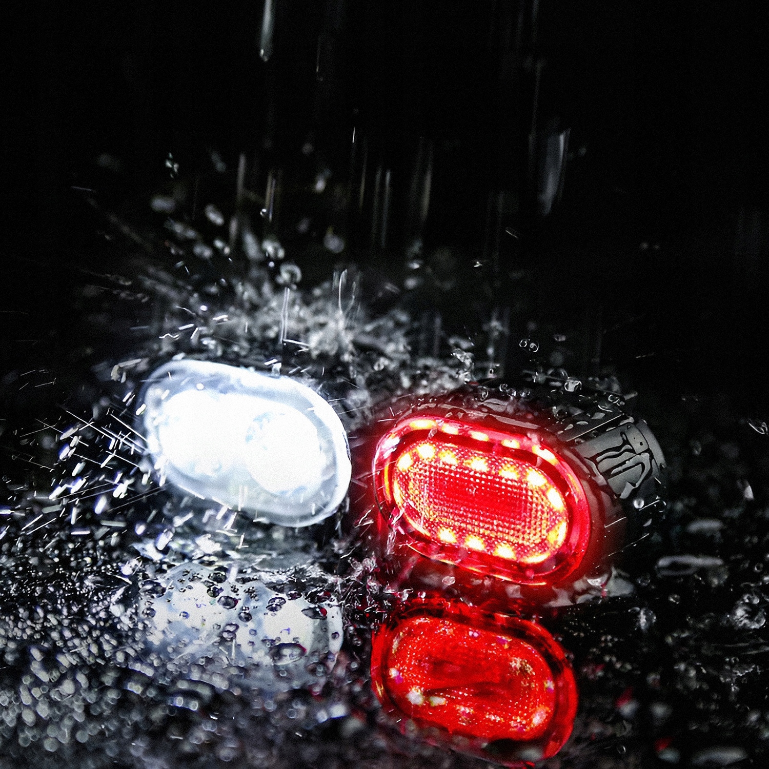 Lampka Rowerowa Światło PRZÓD TYŁ LED na rower kierownicę MOCNA USB jasna Model MBX-2425