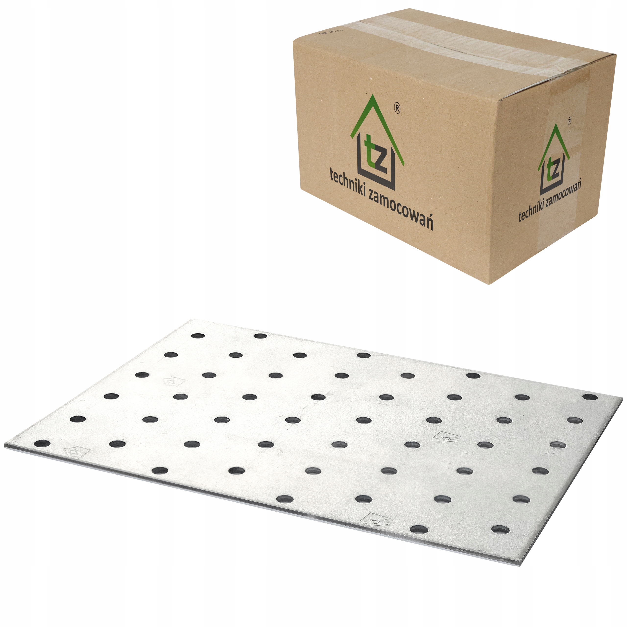 Perforované dlaždice 120 x 160 x 2 mm 50 ks Ploché tesárske spojky PP45