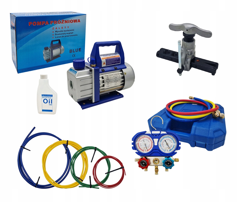 Vákuová pumpa VP115 Manometre Káble Kalichovačka Tyče