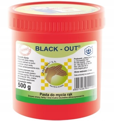 Black Out Pasta Do Mycia Rąk 0,5kg