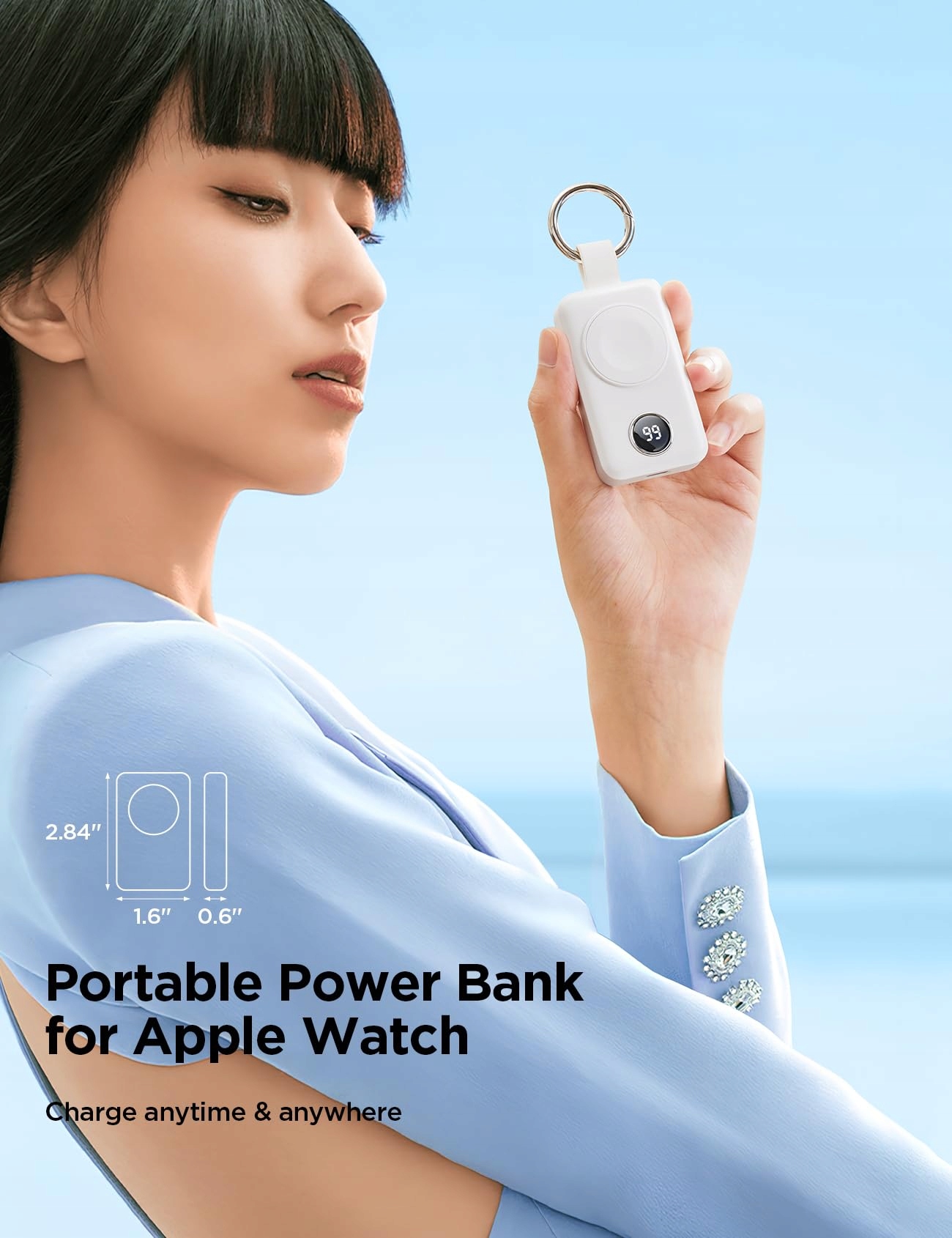 JOYROOM Bezprzewodowa ładowarka 2000 mAh do Apple Watch Series — miniatura 5