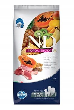 Levně N&d Tropical Selection Dog Adult M/L Lamb 10kg