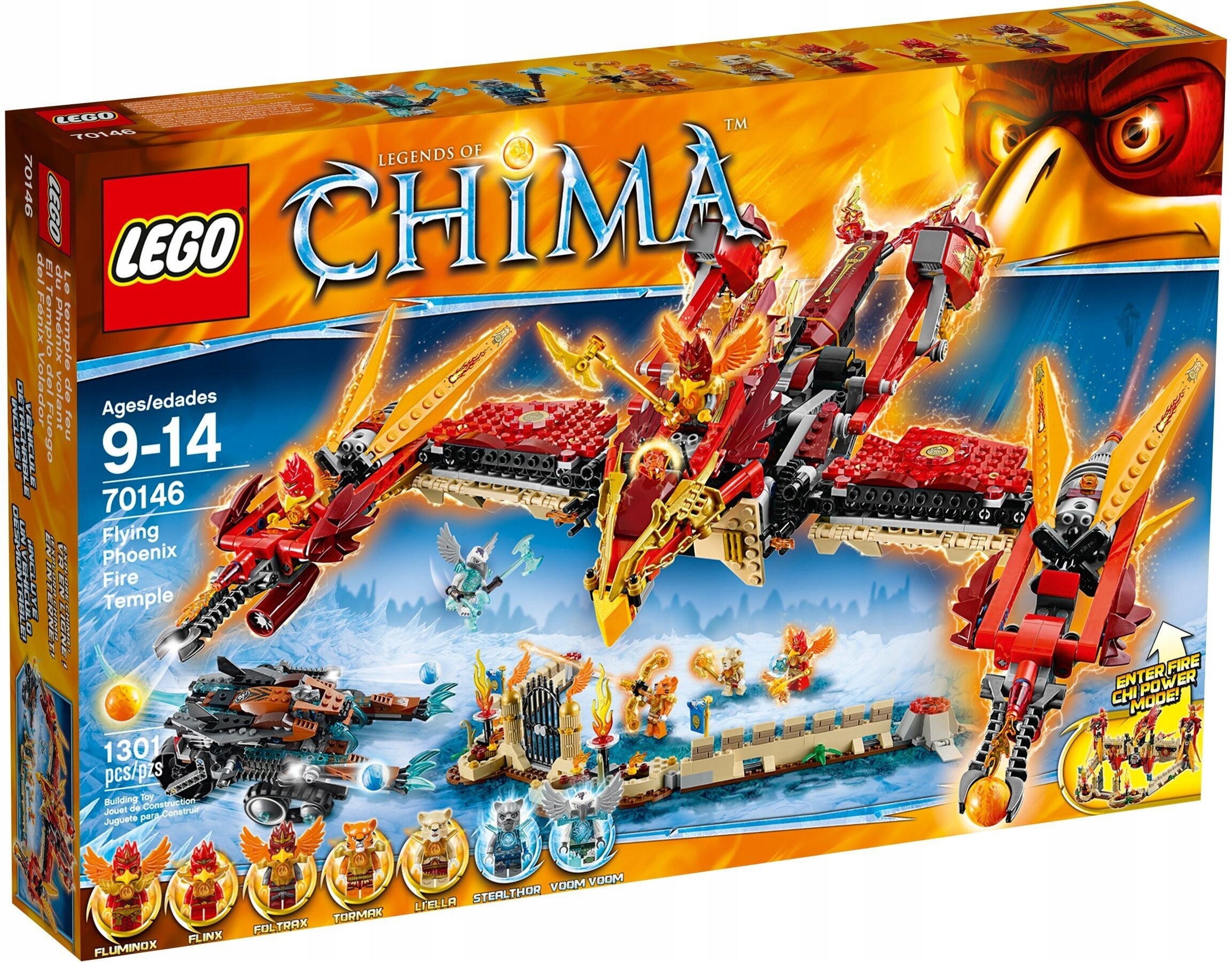 Lego Legends of Chima 70146 Ohnivý Fénixův chrám Nové