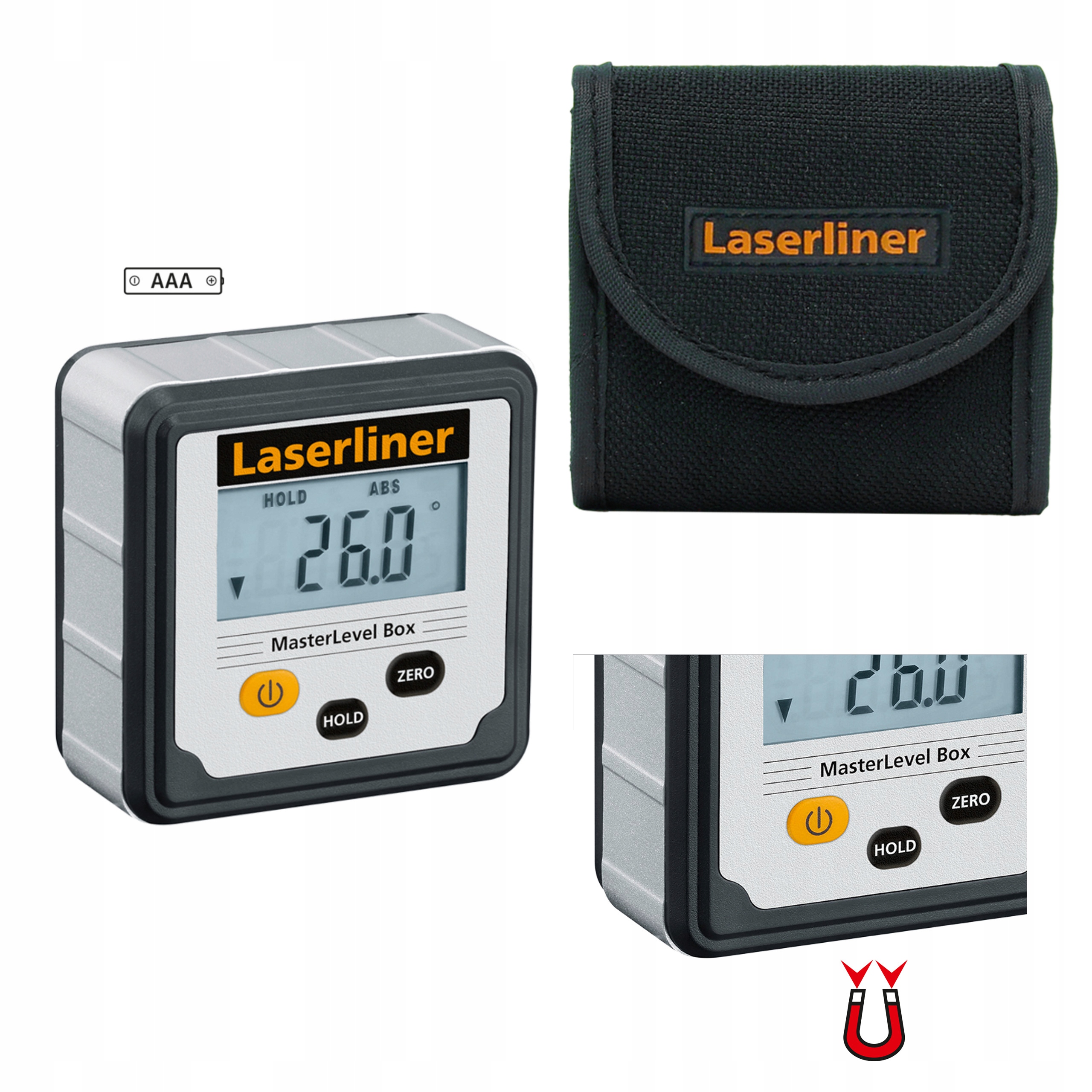 

Kątomierz elektroniczny pochyłomierz Laserliner