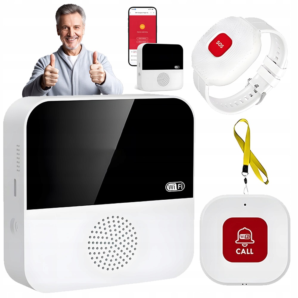 Osobní Alarm Pro Seniory Tlačítko Omáčka Náramek Aplikace
