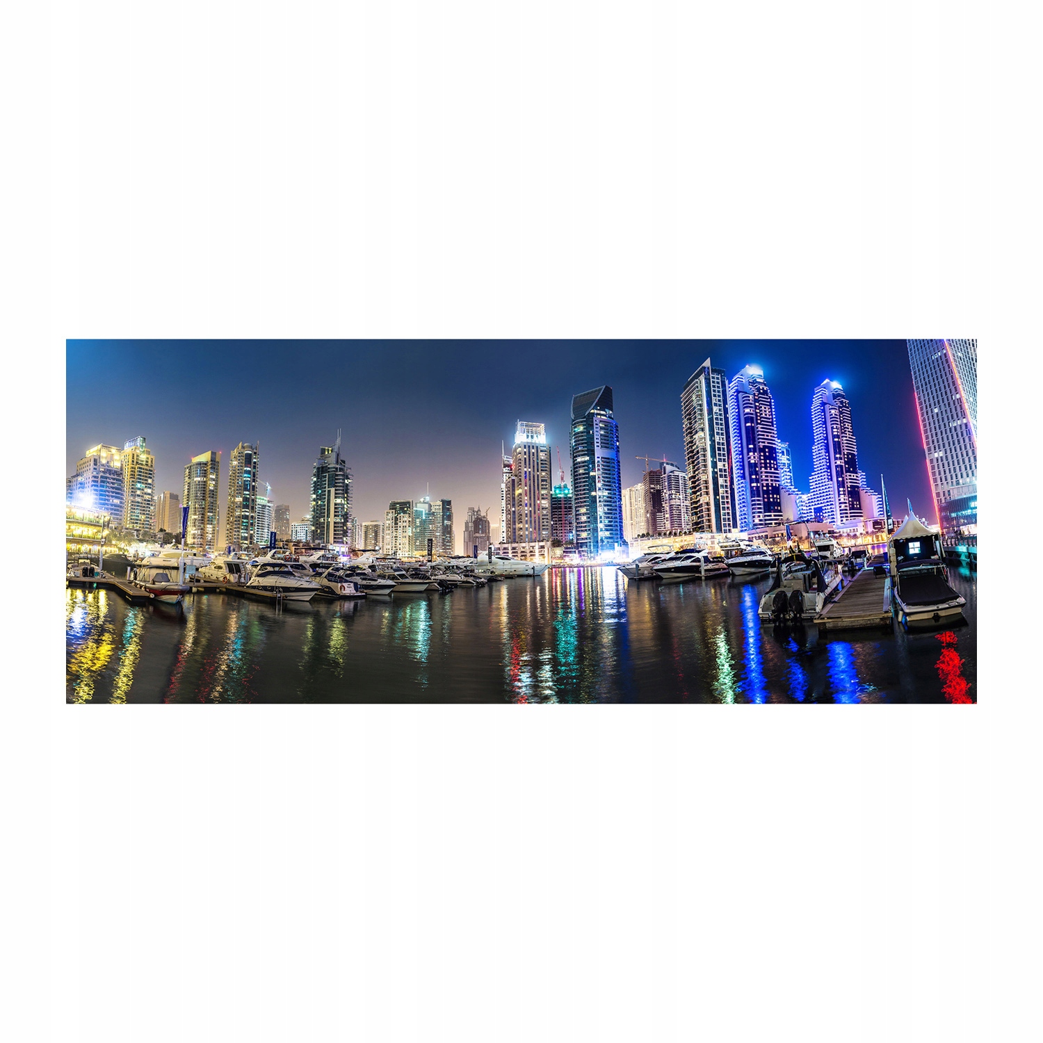 

Foto obraz na szkle akrylowym Dubaj nocą 125x50 cm