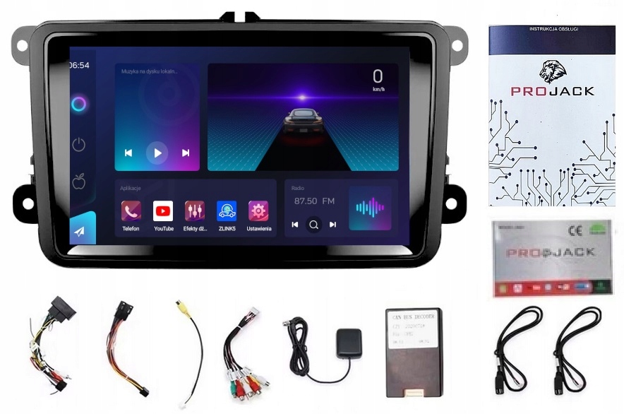 Autorádio Škoda Rapid Superb 4GB 64GB Carplay Bt Wifi Usb Modem Sim