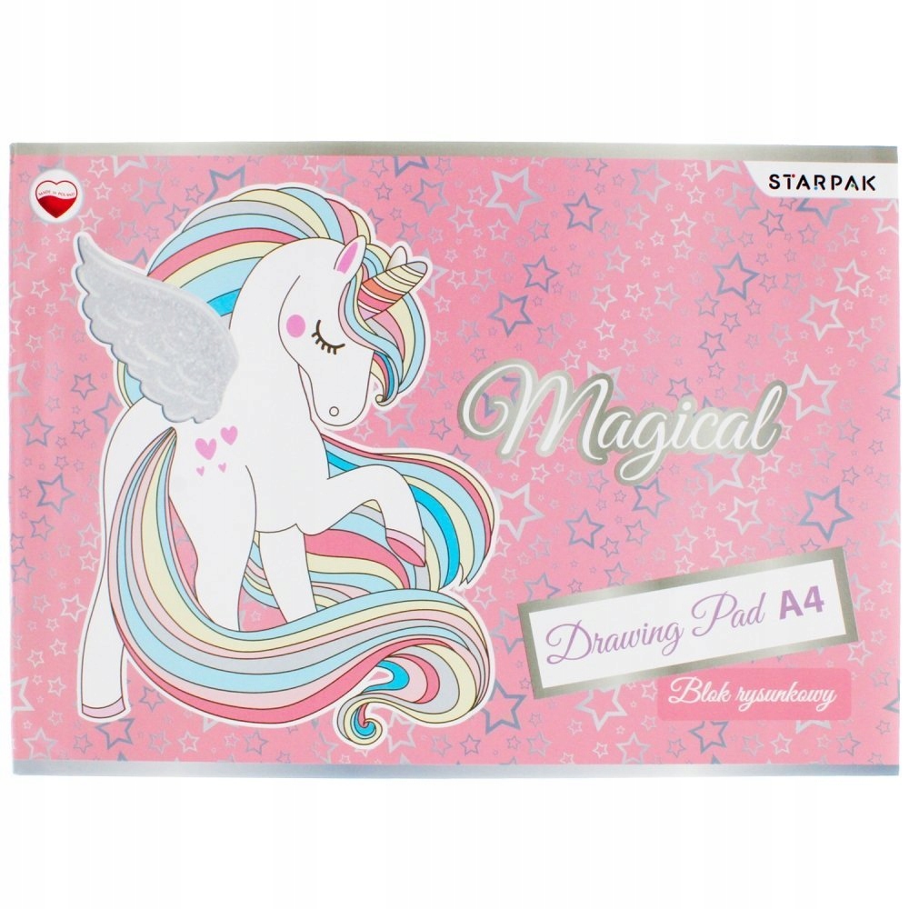 

Blok Rysunkowy A4 Strapak Unicorn Jednorożec