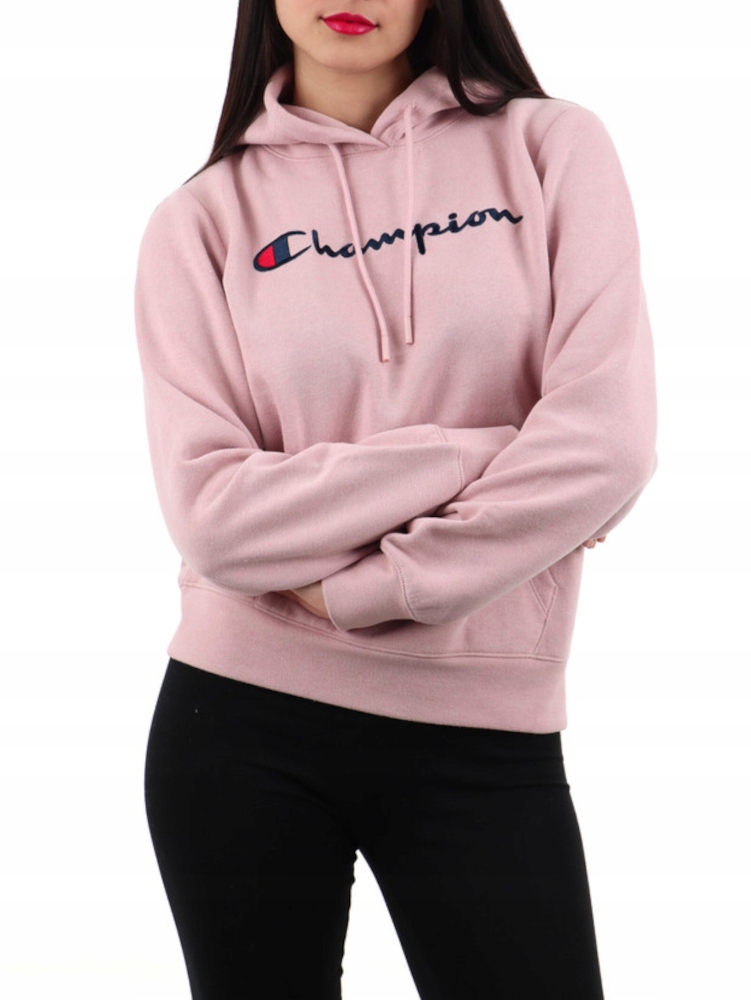 Bluza damska Champion z kapturem 116579-PS124 brudny róż Xs
