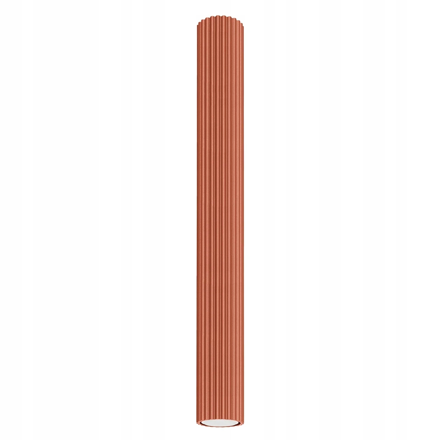 Stropné bodové svietidlo červená okrúhla vrúbkovaná trubica 60 cm spot Sollux