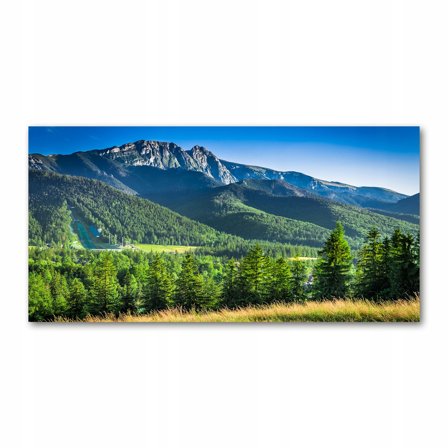 

Foto obraz szkło akryl Skocznia w Tatrach 120X60cm