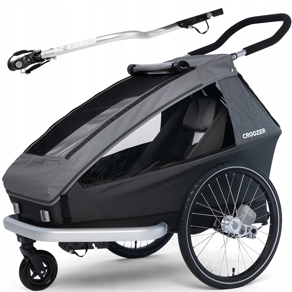 Przyczepka Rowerowa Wózek Spacerowy Jogger Dla 1 Dziecka Croozer Kid Keeke