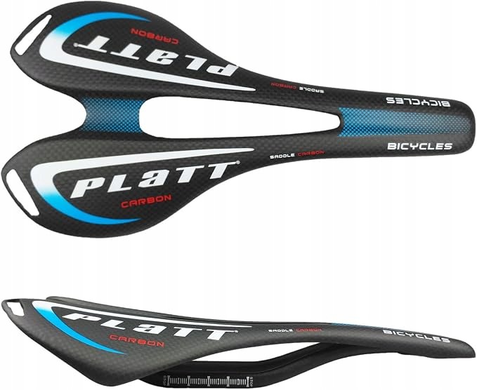 Platt Lekkie siodełko rowerowe z włókna węglowego do roweru