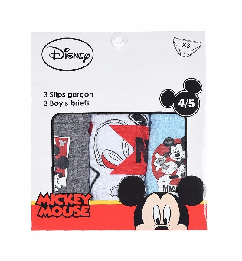 

3-pak majtek chłopięcych Myszka Mickey Disney