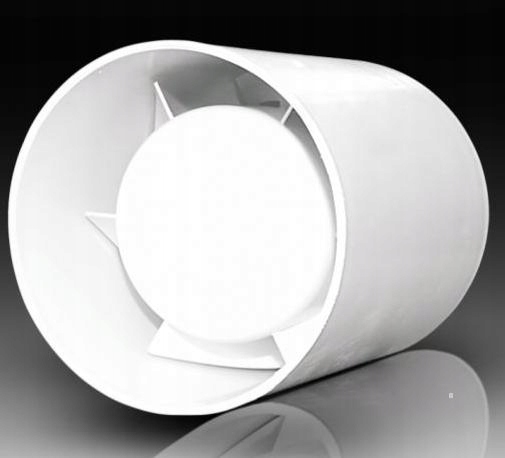 Axiální Kanálový Ventilátor O Průměru 100 MM Pro Koupelnový Ventilační Kanál