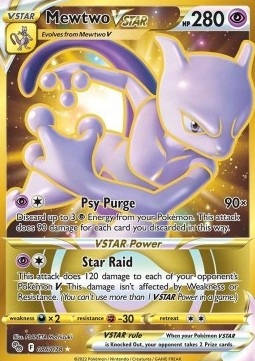 Karty Pokemon Go (pgo 086) Mewtwo Vstar