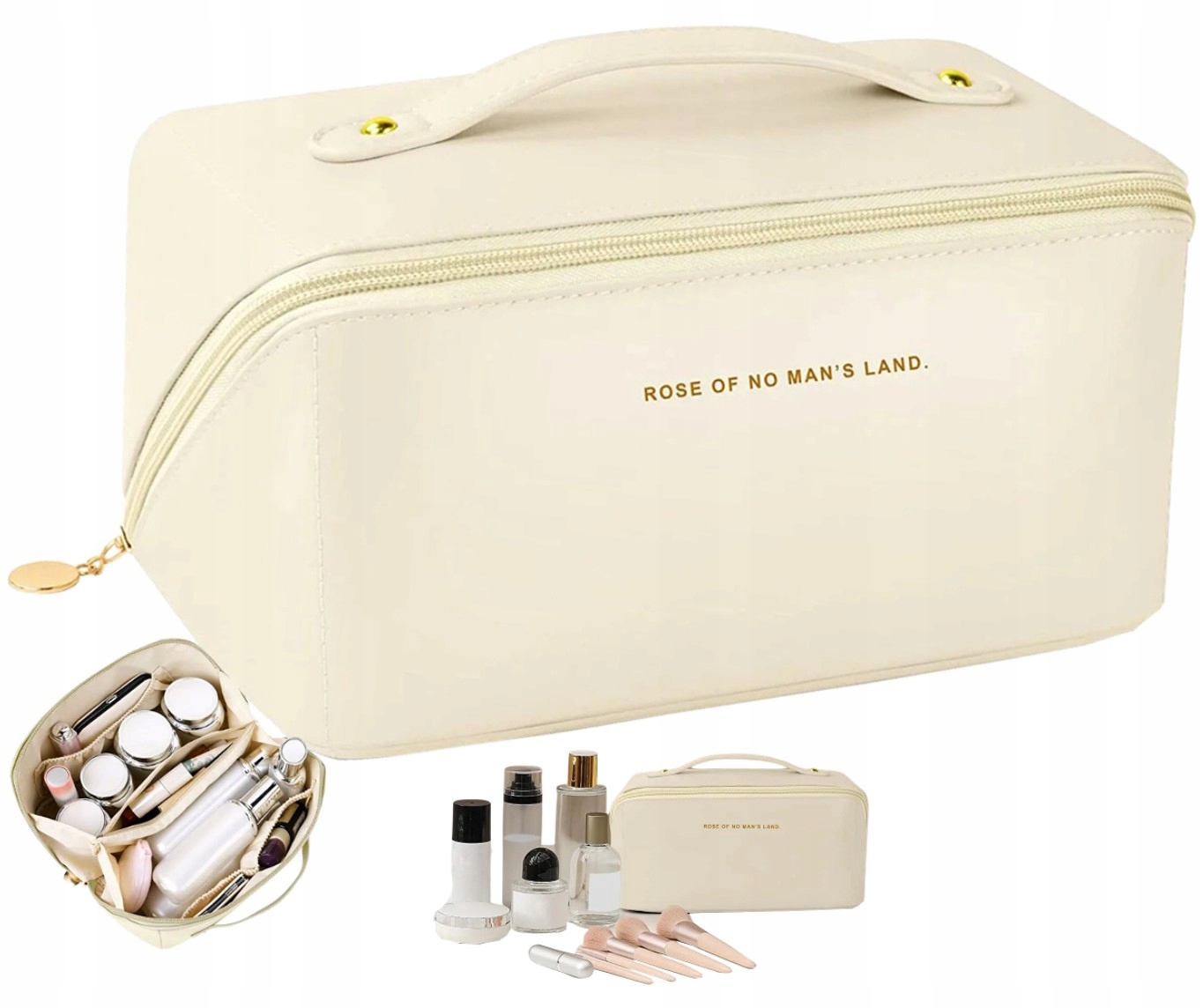 Kuferek Kosmetyczka organizer rozkładana pojemna Kolor okuć nie dotyczy