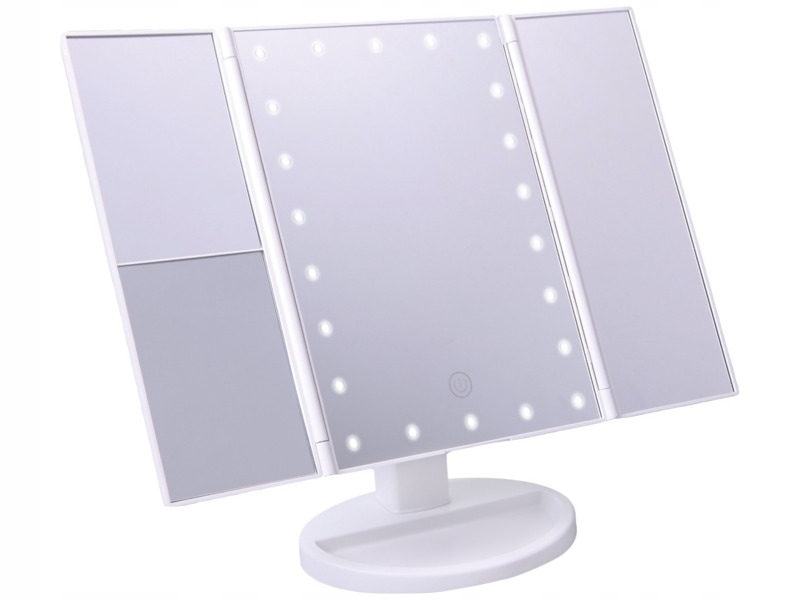 Lusterko kosmetyczne Jocca Triple Fold Led Makeup Mirror