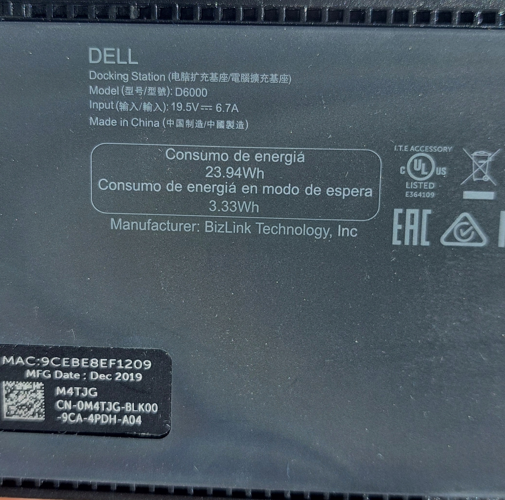 STACJA DOKUJĄCA DELL D6000 USB-C Producent Dell