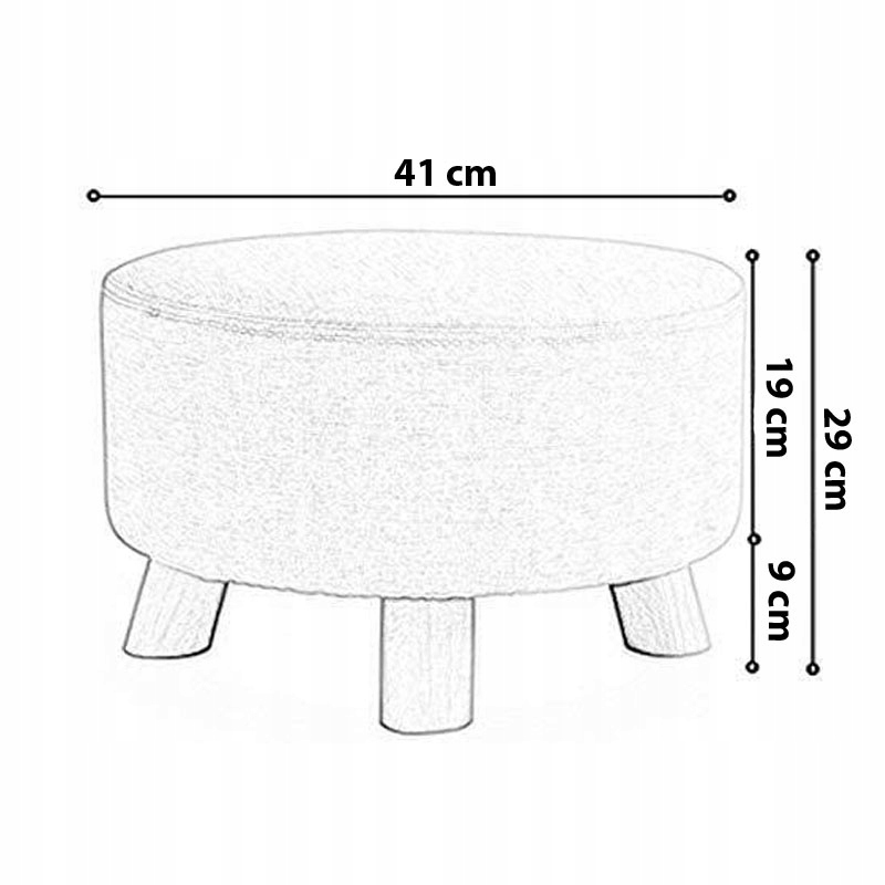PUFA OKRĄGŁA PODNÓŻEK FOTEL STOŁEK SIEDZISKO Marka MAXXLLC
