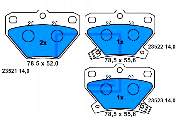 Brzdové Destičky Ate 446652010 446652030 446652060