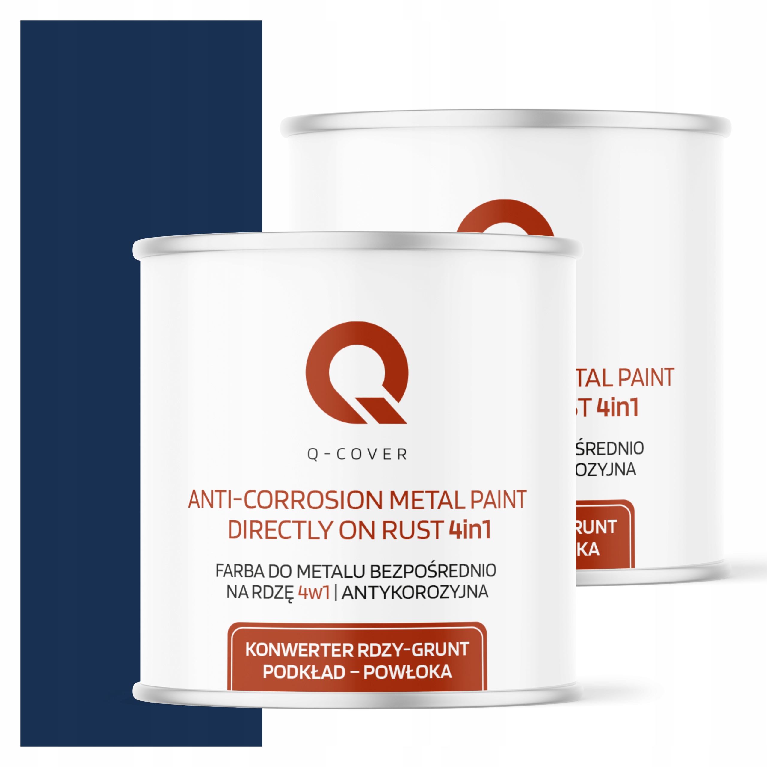 Farba Priamo na hrdzu Kov Aluminium Oceľ 2,5L 4v1 Kobaltový polomat