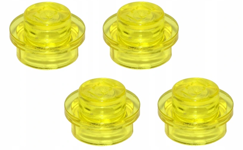 

Lego Płytka okrągła 1x1 trans żółty 4073 4 szt