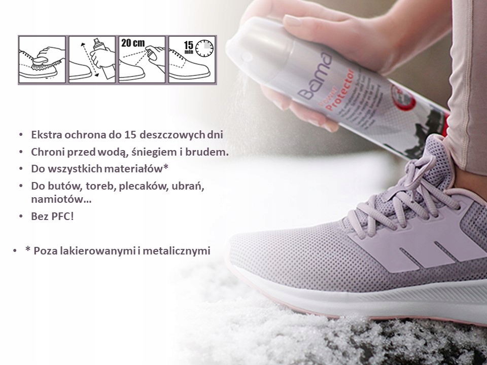 Impregnat do butów obuwia spray Bama Power Protector 300ml EAN (GTIN) 5000204061918