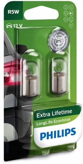 

2x Philips R5W BA15s 12V Longlife Ecovision