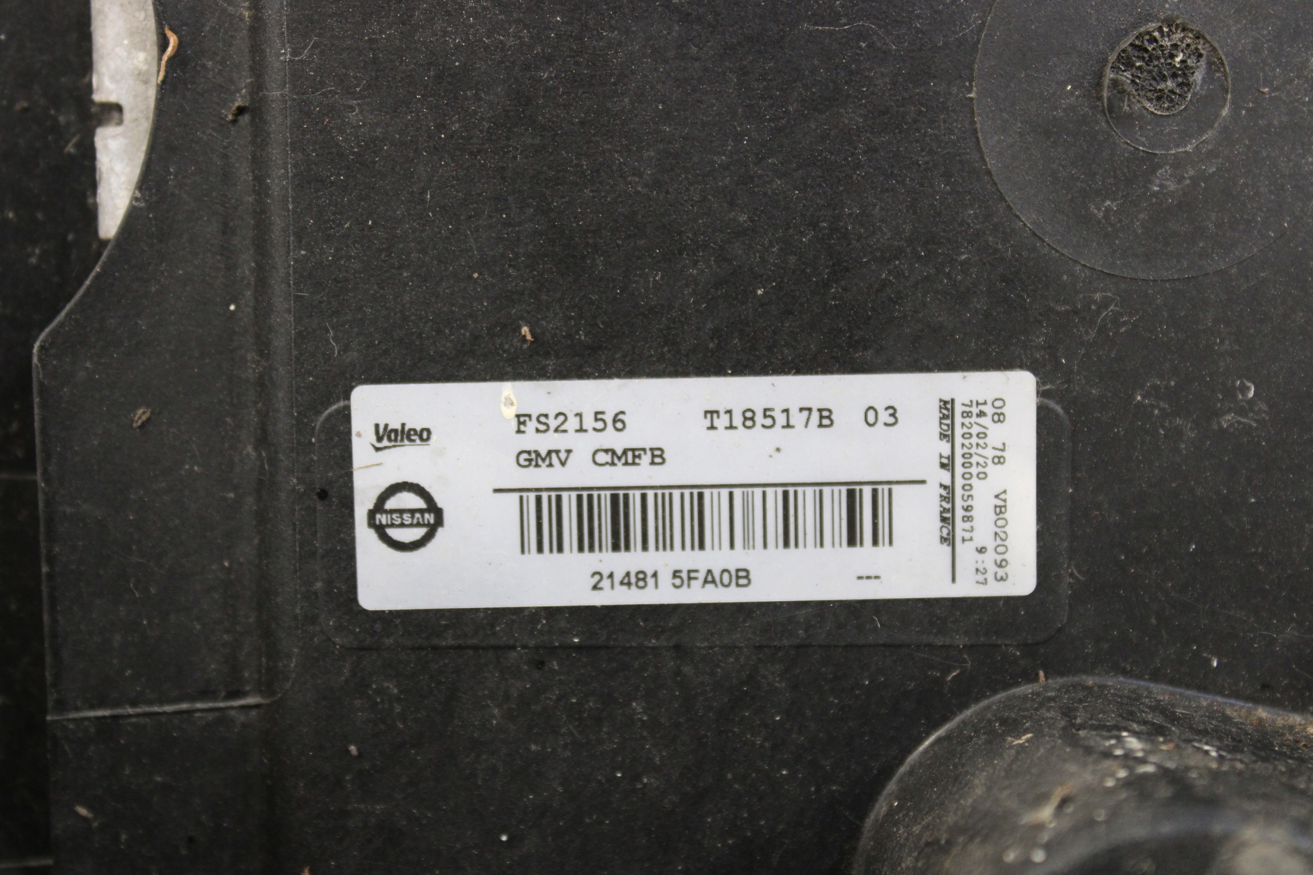 support panel for radiators radiator pillar NISSAN MICRA V 5 K14 1,5 DCI