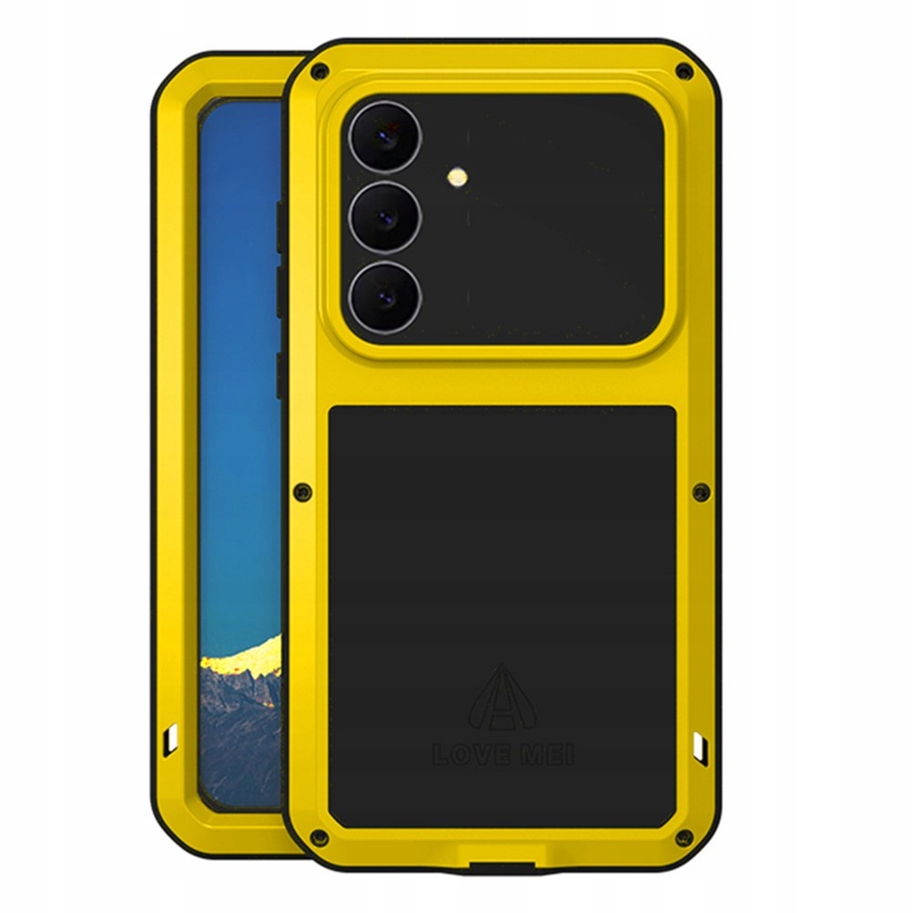 Love Mei Pancéřové Pouzdro Sklo Pro Galaxy S25 Fe Case Odolné A Pevné Kryt